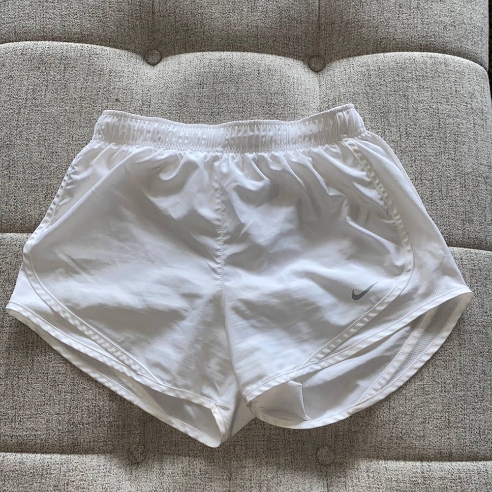 Nike White Athletic Shorts